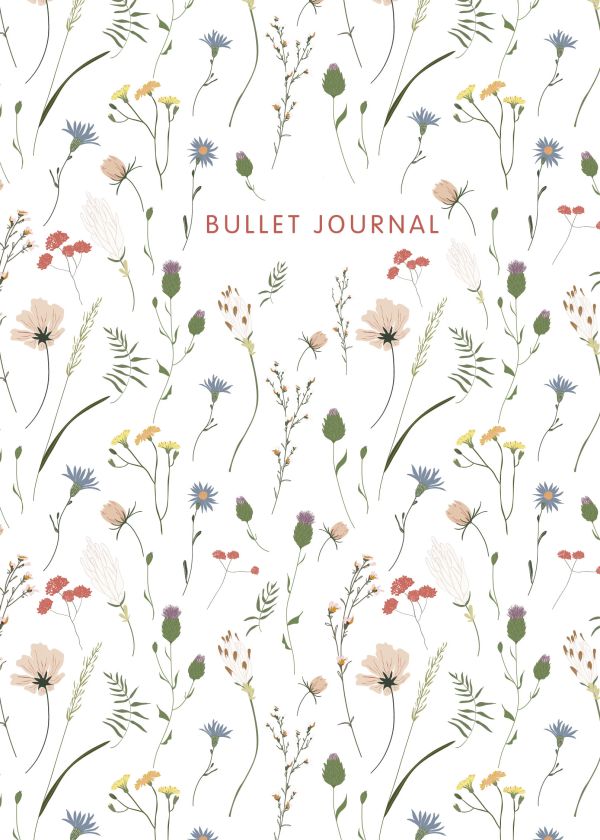 Блокнот в точку: Bullet Journal (полевые цветы, 120 c., пружина)