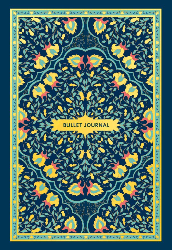 Блокнот в точку: Bullet Journal (ковер золотой, 160 c., с наклейками)