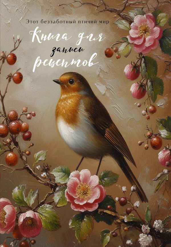Книга для записи рецептов (Птица в вечернем свете)