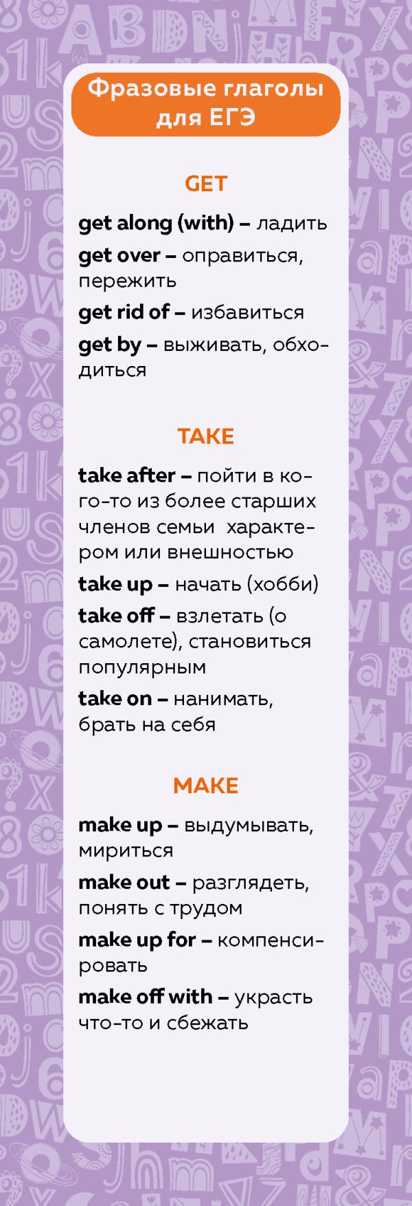 Набор закладок по английскому языку. Помощник для подготовки к ЕГЭ (7 шт. в наборе, 55x180 мм)