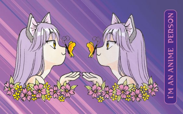 Кардхолдер (в форме книжки, 215х65 мм) I'm an anime person