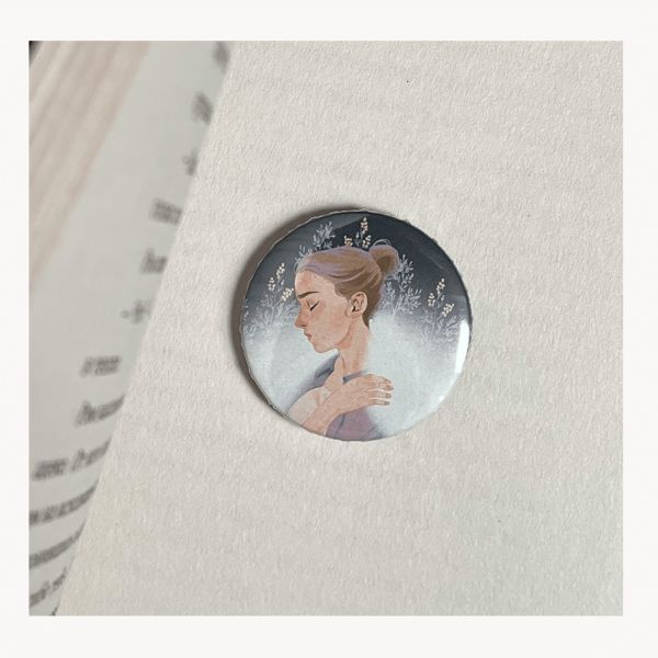 Значок металический Там, где цветет полынь "Ульяна"